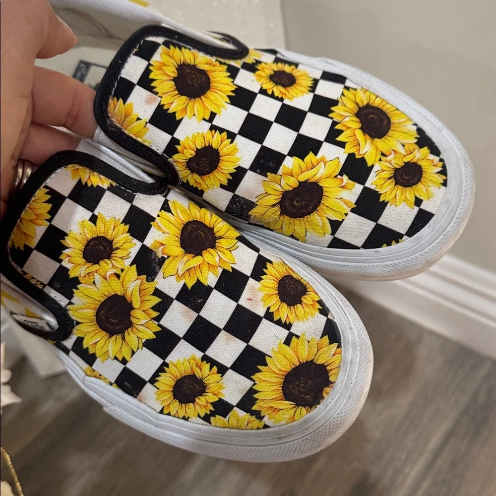 🌻vans sunflowers slip on platforms